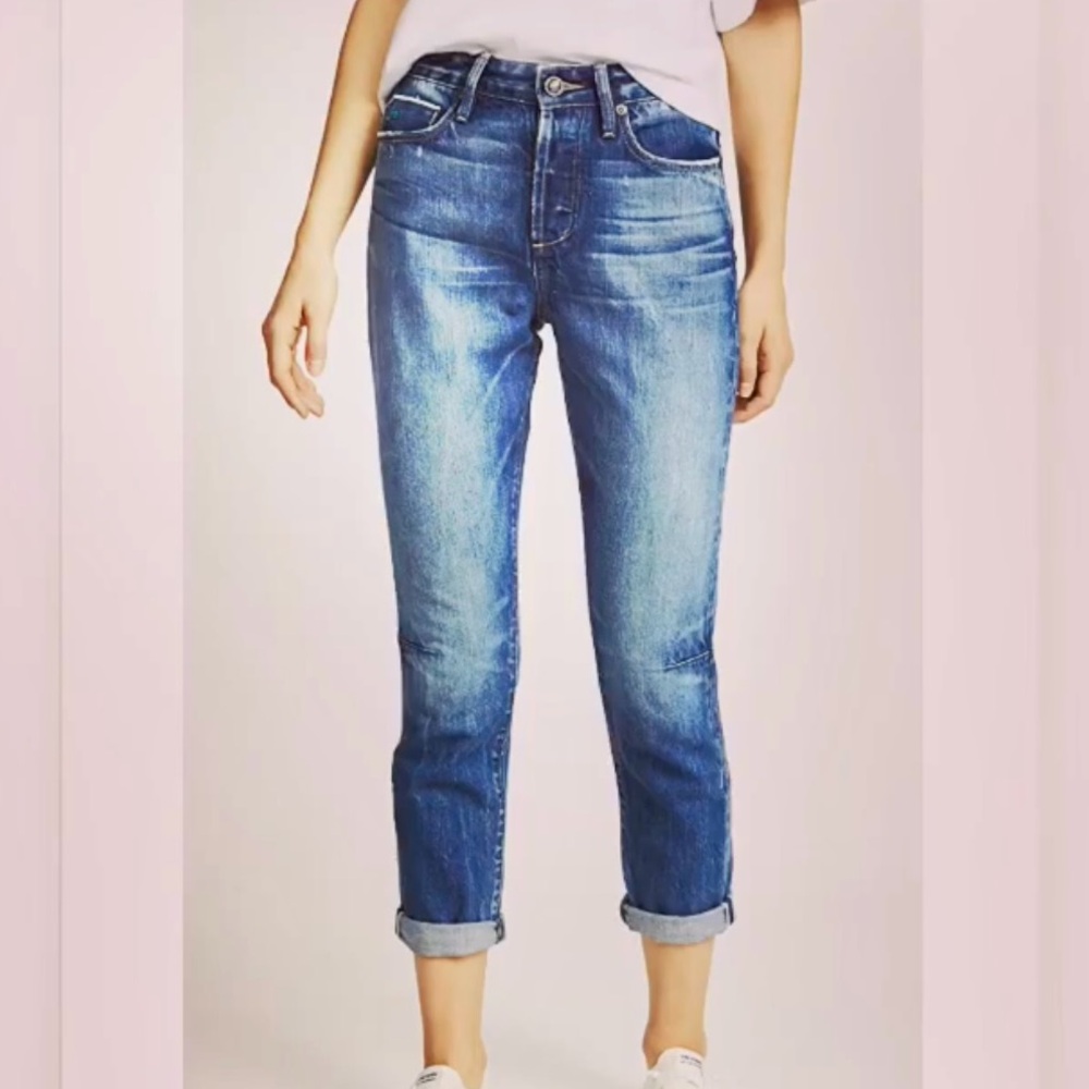 Tortoise Denim Dory High Waisted Crop Jeans
